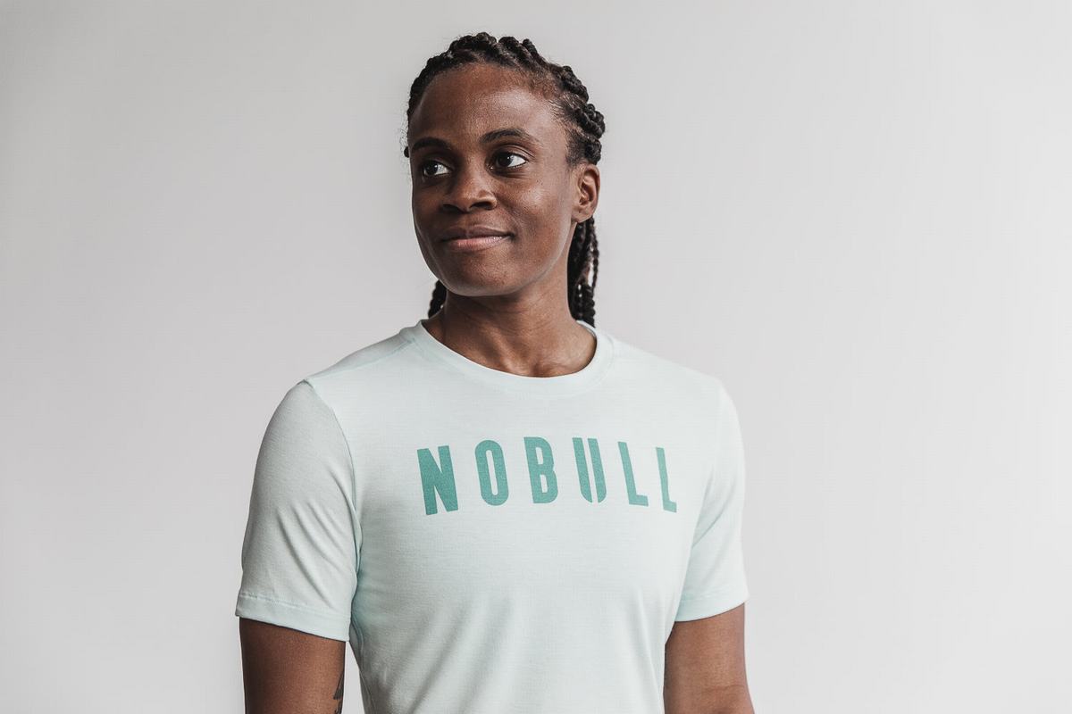 Nobull Women's T Shirts Green | Australia (CF5843)